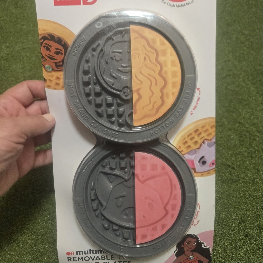 Disney Dash Multimaker Removable Mini Waffle Plates Moana and Pua